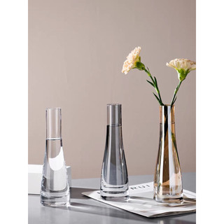 Bình bông lọ hoa thuỷ tinh decor vingtage nhiều màu, lọ cắm hoa để bàn đơn giản symphony thon
