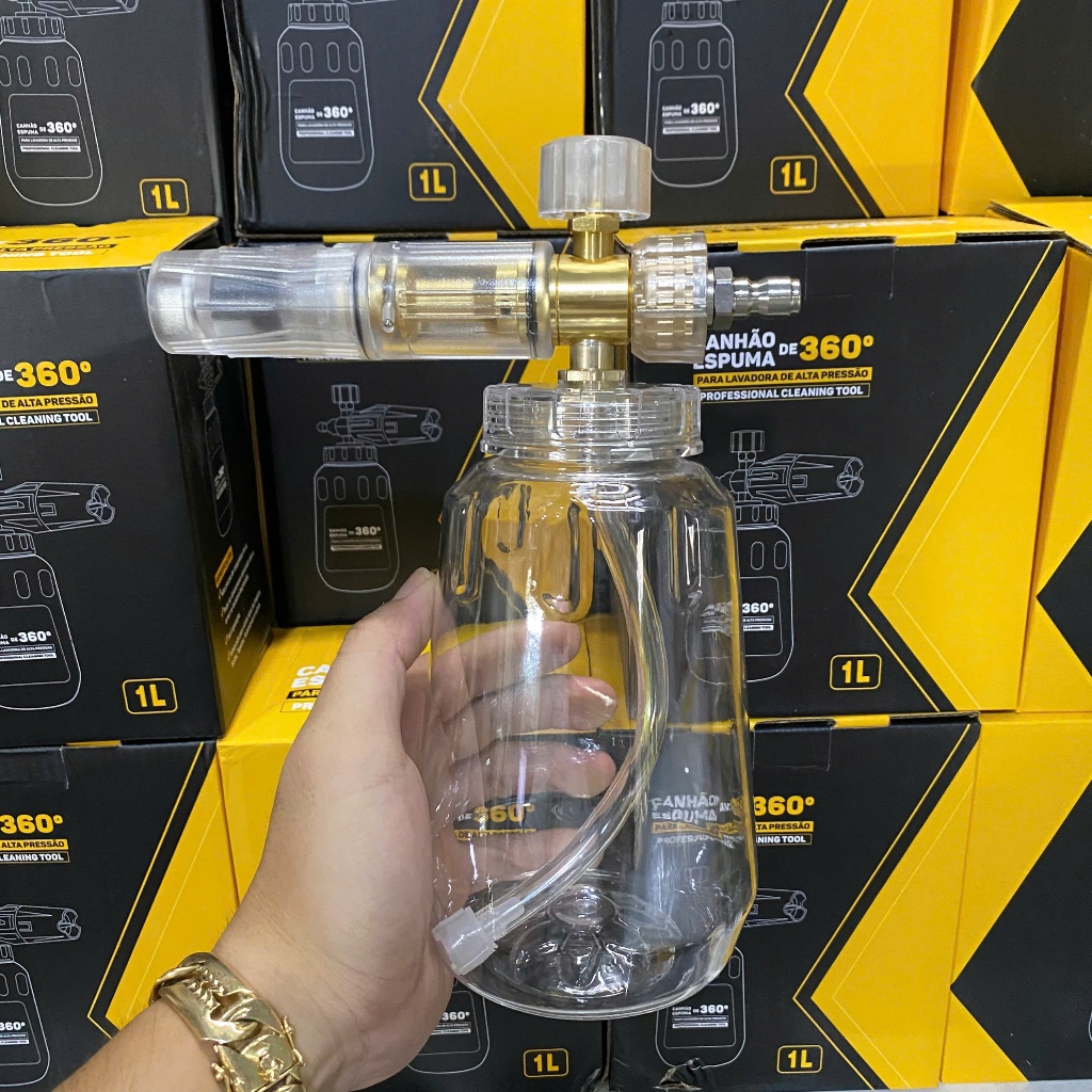 Bình Foam Phun Bọt Tuyết Trong Suốt ESPUMA 360