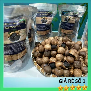 Tỏi đen cô đơn KOSHI loại 1 500gram, vị ngọt, dẻo, miễn ship, lên men tự nhiên 60 ngày tốt cho sức khỏe