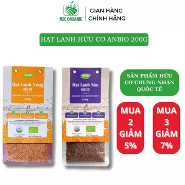 Hạt lanh hữu cơ Anbio 200g