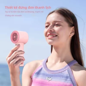 Quạt Cầm Tay Min LED Màn hình 100 Cấp Quạt Mini hiệu quả đá lạnh Quạt Turbo tốc độ cao