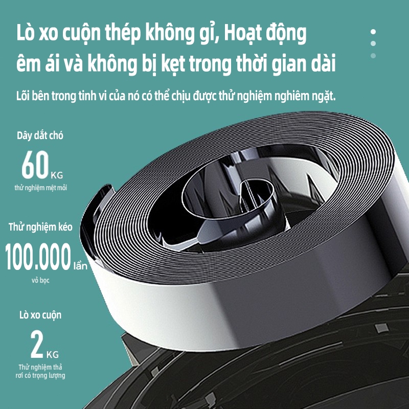 Dây Dắt Chó Tự Động Thu Dây Cutepet– Điều Chỉnh Độ Dài, Xoay 360°, Dắt Chó Đi Dạo An Toàn & Thoải Mái