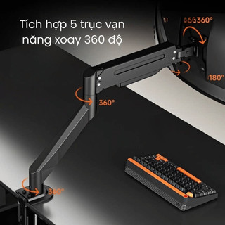 Arm Màn Hình -Giá Treo Màn Hình Máy Tính Connect, Chịu Lực Tốt 2-10kg, Thiết Kế Hiện Đại, Dễ Lắp Đặt