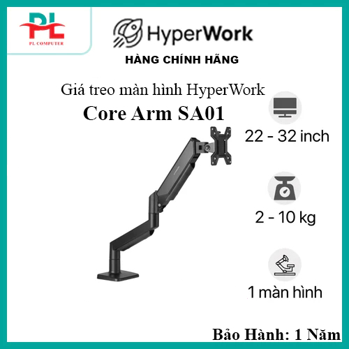 Giá đỡ màn hình HyperWork Core Arm | SA01 - Hàng Chính Hãng | Shopee ...