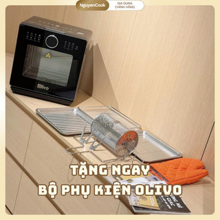 Nồi Chiên Hấp Đa Năng OLIVO SF16 PRO 16L – 70 Chế Độ, Lòng Inox 304, Dễ Dàng Vệ Sinh NGUYENCOOK