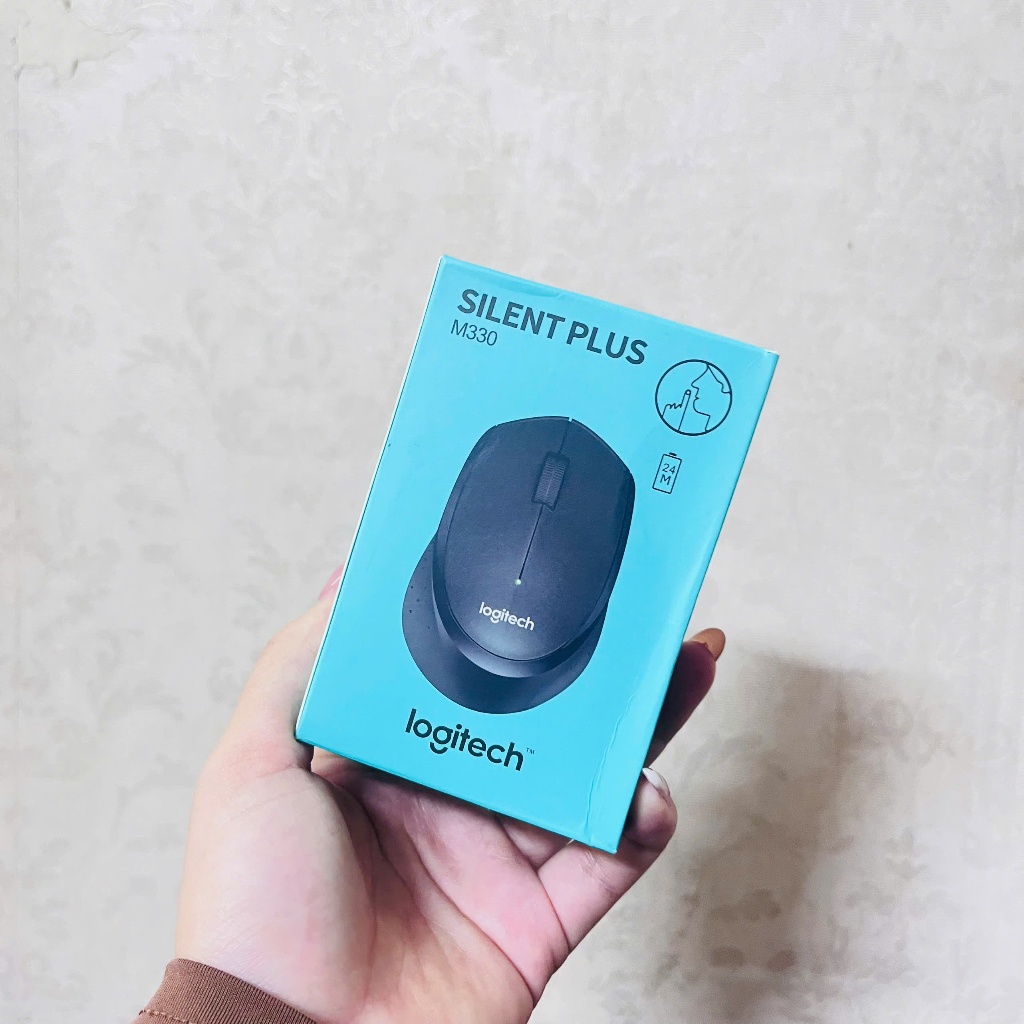 Chuột Không Dây Logitech M330 Silent Plus – Click êm như crush trả lời tin nhắn trong im lặng! 😎