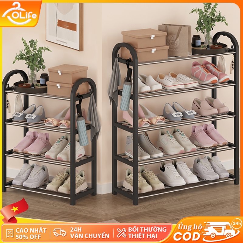𝐎𝐥𝐢𝐟𝐞 Kệ Để Giày Đơn Giản Xá Giá Để Giày 3~5 Tầng Kệ Giày Bền Đẹp Và Có Thể Tháo Rời