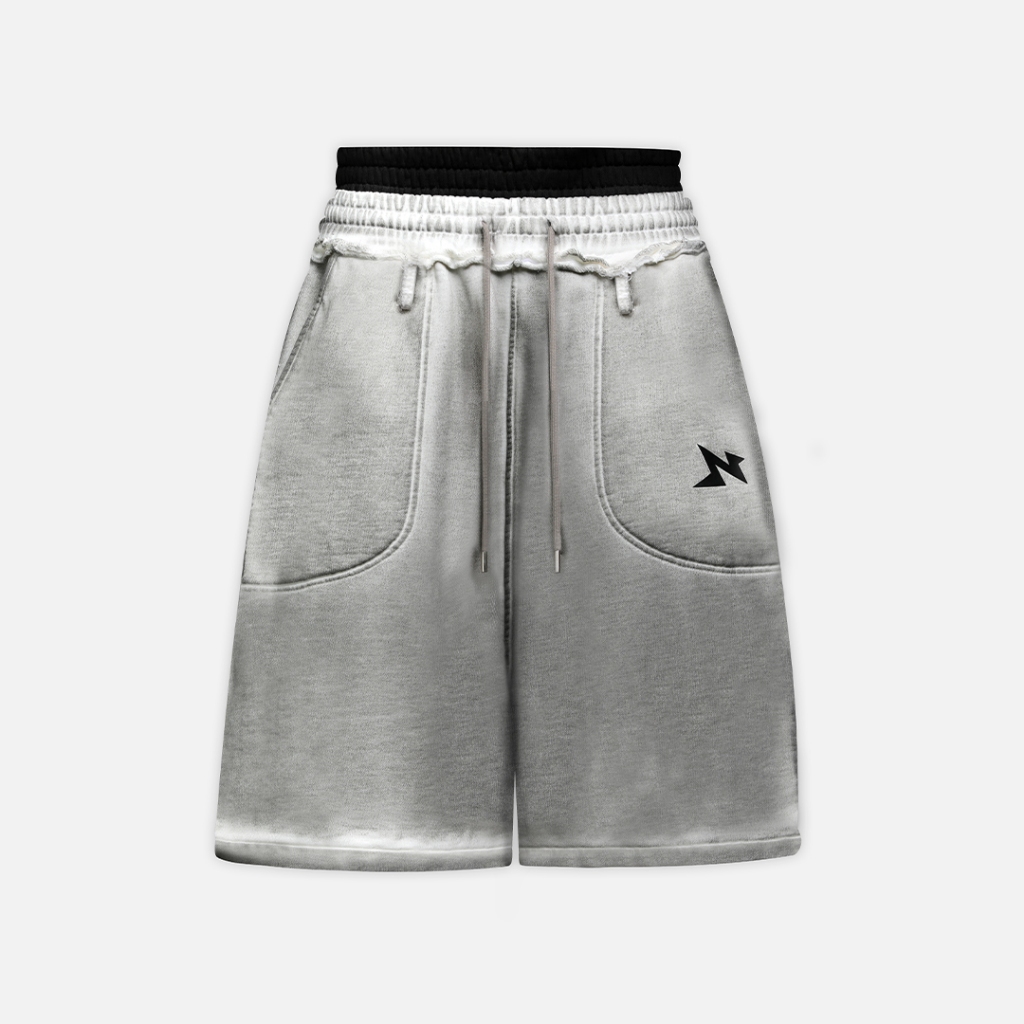 Quần NEEDS OF WISDOM 2Waist Spray Sweatshorts - Washed Grey - Local ...