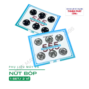 Nút Bấm May Tay, Nút Bóp Gắn Áo, Quần, Túi,... - 12 Nút