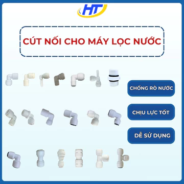 Cút Nối Máy Lọc Nước - Cút Nối Nhanh, Cút Ren, Cút Cốc, Cút Góc, Cút Nối – Lắp Đặt Dễ, Chắc Chắn