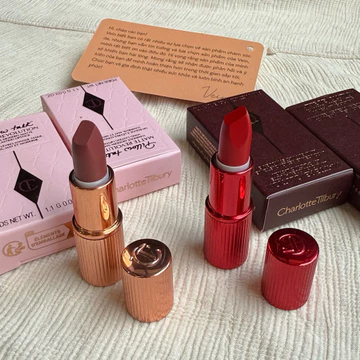 [MINI SIZE 1.1GR] Son Char.lotte Tilbury màu hồng đất Pillow Talk Medium / Holyi wood Vixen
