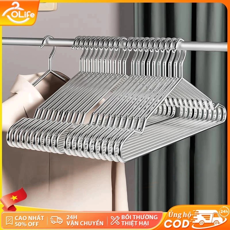 𝐎𝐥𝐢𝐟𝐞 Móc Áo Nhựa Dẻo Abs Đồ Móc Phơi Đồ Dày Dặn Tiện Lợi Cái Treo Áo  Loại Chống Trượt
