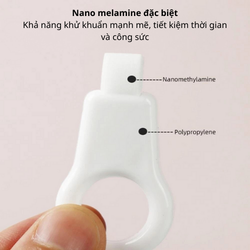 Bộ 3 Cái Làm Sạch Răng Trẻ Em Tẩy Mảng Bám, Nano Bọt Biển, Tế Bào Chết