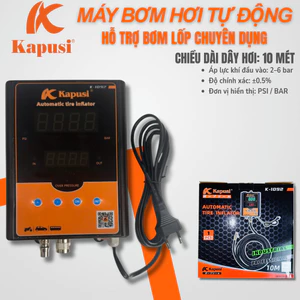 MÁY BƠM HƠI TỰ ĐỘNG ĐIỀU ÁP KAPUSI K-1092 – BƠM TỰ NGẮT – MÀN HÌNH KÉP – DÂY 10M