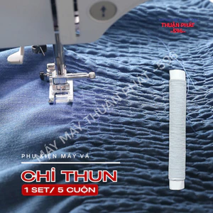 SET 5 CUỘN CHỈ THUN DÙNG HỖ TRỢ NHÚNG BÈO TRANG TRÍ.