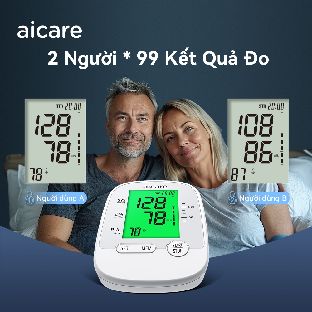 Máy Đo Huyết Áp Bắp Tay Tự Động Chính Hãng AICARE X1, Giọng Nói Tiếng Việt Dễ Sử Dụng Tại Nhà | BigBuy360 - bigbuy360.vn