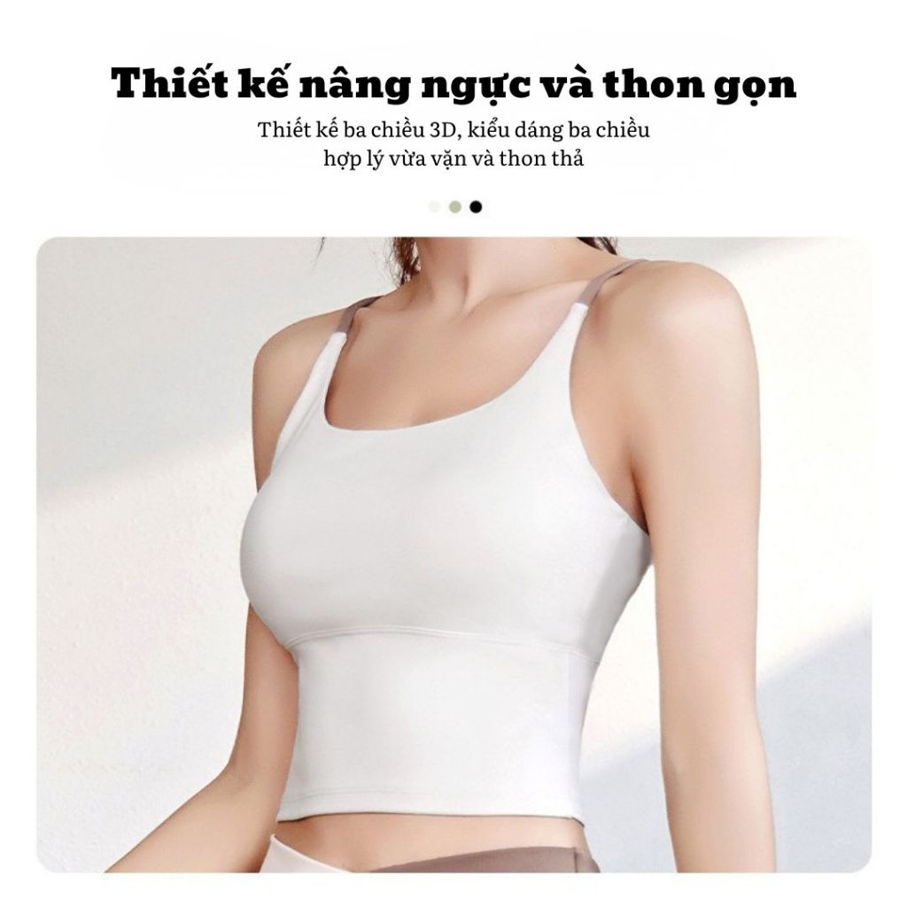 MOXY SPORTSWEAR Áo Bra Tập Gym,Yoga Nữ Dáng Croptop , Thoáng Khí, Có Đệm Ngực  Vải Siêu Nhẹ, Co Giãn, Áo Bra Thể Thao | BigBuy360 - bigbuy360.vn
