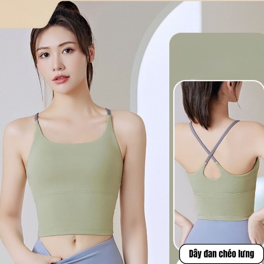 MOXY SPORTSWEAR Áo Bra Tập Gym,Yoga Nữ Dáng Croptop , Thoáng Khí, Có Đệm Ngực  Vải Siêu Nhẹ, Co Giãn, Áo Bra Thể Thao | BigBuy360 - bigbuy360.vn