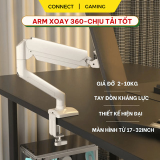 Arm Màn Hình -Giá Treo Màn Hình Máy Tính Connect, Chịu Lực Tốt 2-10kg, Thiết Kế Hiện Đại, Dễ Lắp Đặt