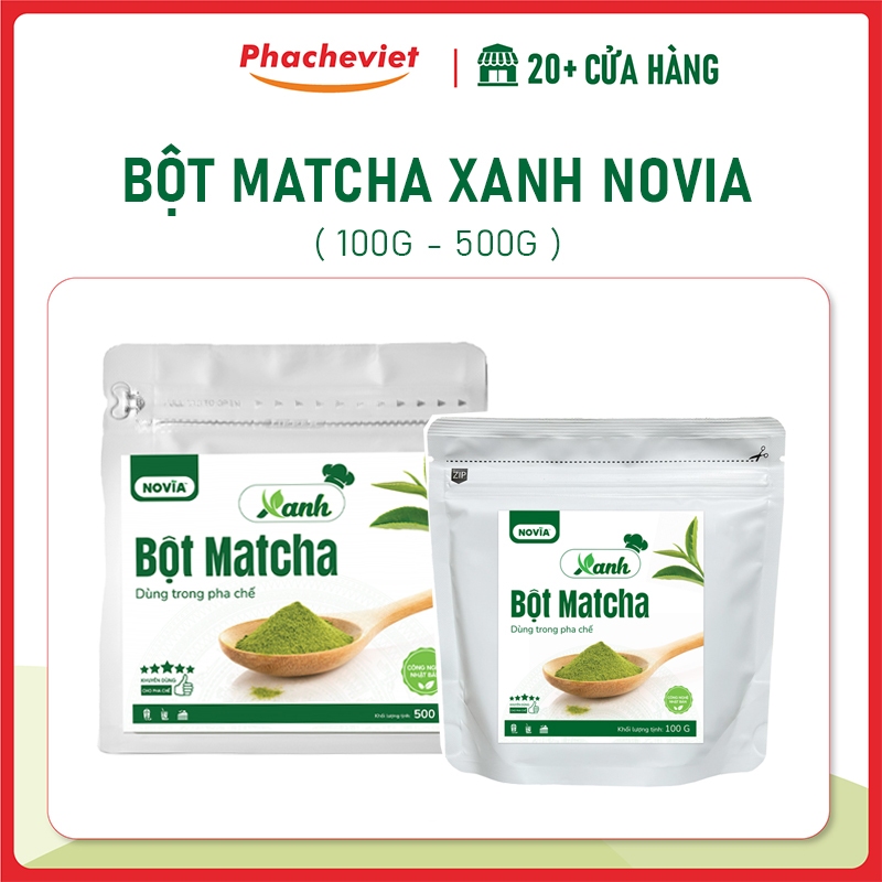 Bột Matcha Xanh Novia [Gói 100g & 500g] | Shopee Việt Nam
