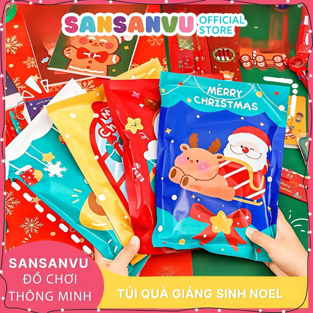 [LOẠI TO] Túi quà giáng sinh noel bất ngờ siêu to, túi quà blind bag hộp mù unbox, quà tặng noel giáng sinh cho bé