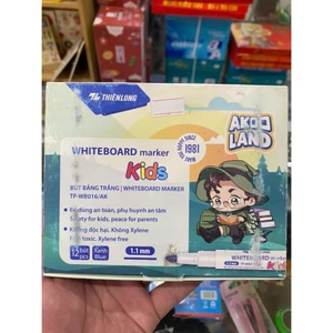 Bút lông bảng cho trẻ - Thiên Long Nét viết 1.1mm - Mực xanh TP-WB016/AK - Akooland Whiteboard Marker for Kids