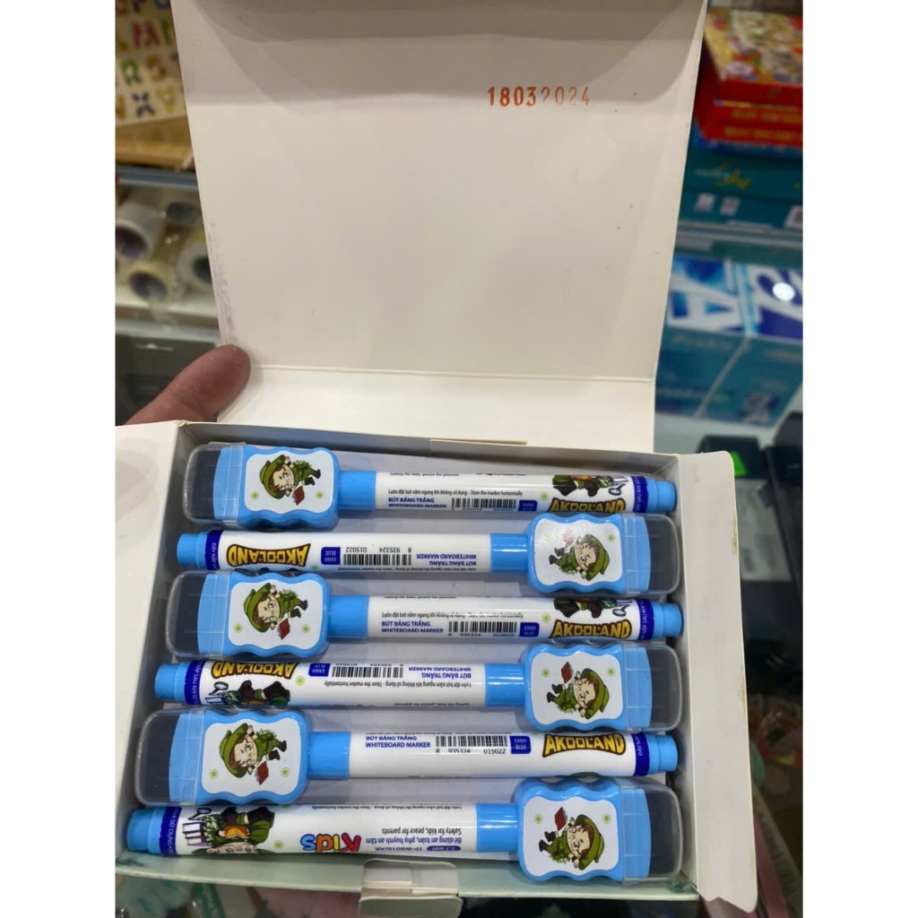 Bút lông bảng cho trẻ - Thiên Long Nét viết 1.1mm - Mực xanh TP-WB016/AK - Akooland Whiteboard Marker for Kids