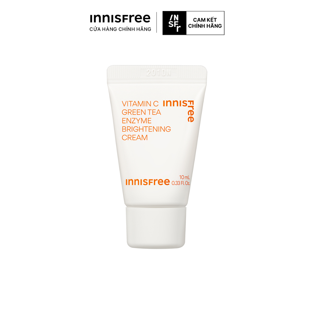 [Quà Tặng Không Bán] Kem dưỡng Vitamin C sáng da, mờ thâm dạng gel INNISFREE Green Tea Enzyme Brightening Cream 10ml