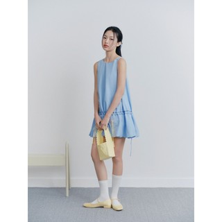 Đầm suông OLV thêu tay hình hoa dễ thương Baby Blue Puff Embro Dress phù hợp đi chơi