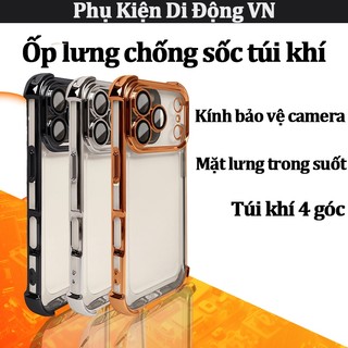 Ốp lưng iPhone vân kim loại cao cấp, chống sốc, bảo vệ camera cho iPhone 17 air 16 15 14 13 12 11 Pro Max