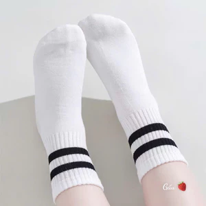 Set 10 đôi tất trẻ em kẻ cổ cho bé 1-12y