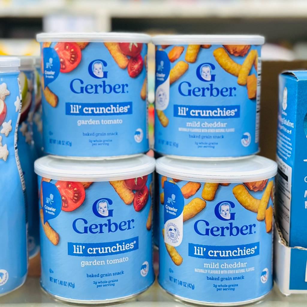 Bánh Ăn Dặm/ Bánh Gạo Gerber , Gerber Cao hình sao, Gerber Lùn Cho Bé Đủ Vị