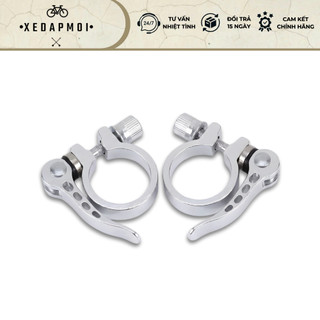 Combo 2 Chiếc Kẹp Khóa Cốt Yên Xe Đạp, Hợp Kim Nhôm Cao Cấp Cỡ 25.4mm