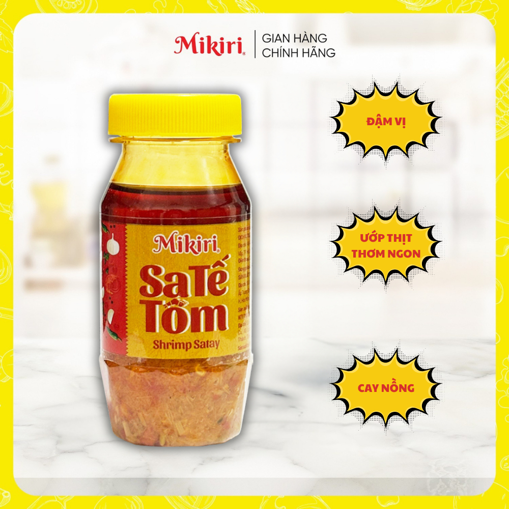 Sa Tế Tôm Mikiri 90g – Gia Vị Cay Thơm Dùng Tẩm Ướp, Nướng, Nấu ăn, Làm Bánh Tráng Trộn
