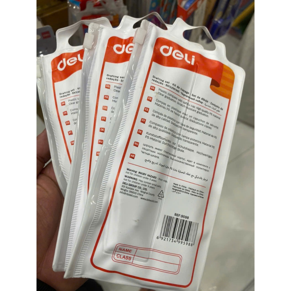 Bộ Compa, Eke  học tập Deli 9598