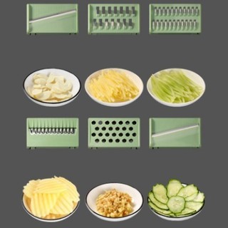 Dụng cụ nạo,Cắt rau củ quả 5 lưỡi dao inox 304 không gỉ - Dao gọt hoa quả,Tay cầm nắm tránh đứt tay thông minh,Đa năng