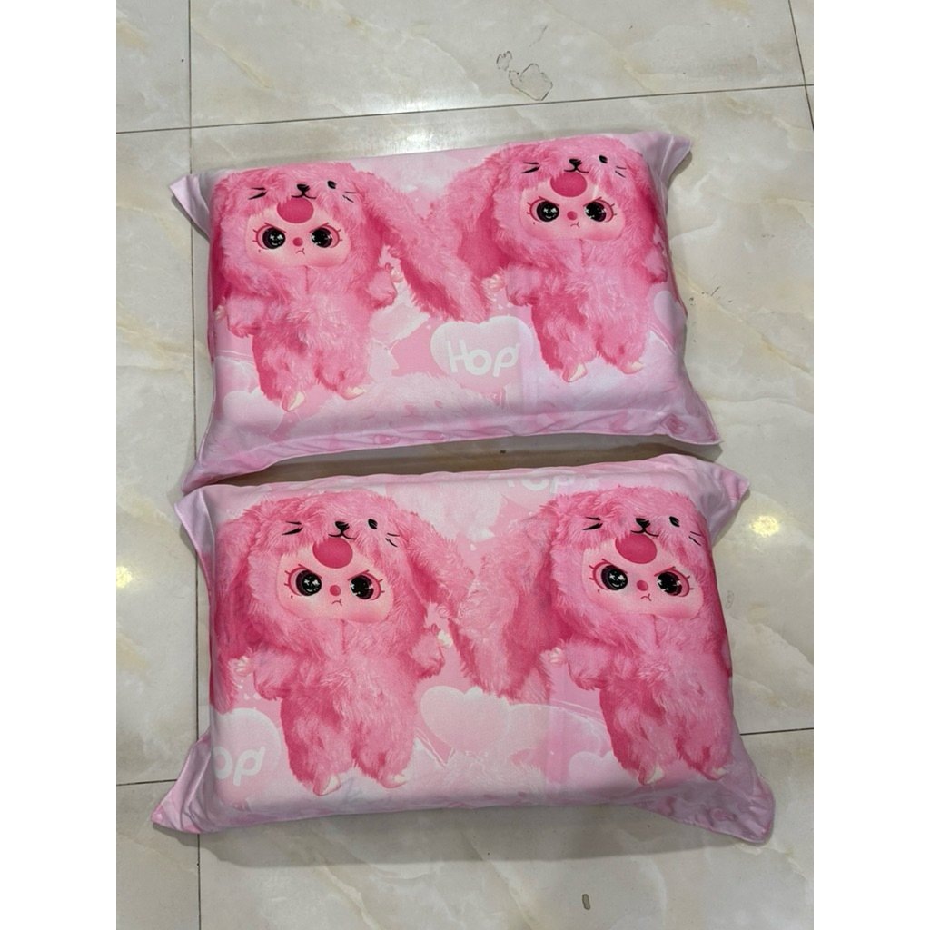 combo 2 vỏ gối nằm thun lạnh Hàn quốc có size 40*60cm và 50*70cm