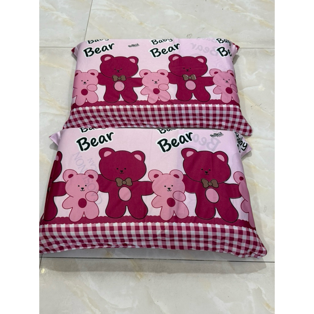 combo 2 vỏ gối nằm thun lạnh Hàn quốc có size 40*60cm và 50*70cm