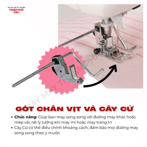 GÓT CHÂN VỊT, CỮ CHẶN CANH LAI CỦA MÁY MAY BROTHER