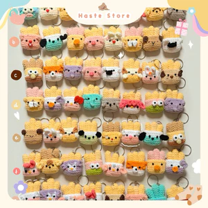 Móc Khoá Len Nhung Handmade Khoai Tây Chiên Animal Thú Mini Phong Cách Dễ Thương Quà Tặng Haste