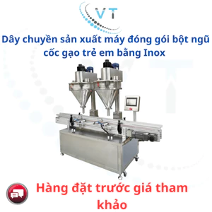 Dây chuyền sản xuất máy đóng gói bột ngũ cốc gạo trẻ em bằng Inox