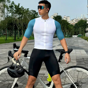 HSS024A - Áo Đạp Xe UKE Nam White Bule