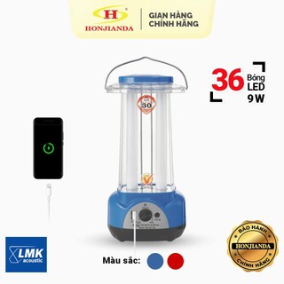 (SẴN HÀNG GIAO LIỀN) Đèn Sạc Tích Điện Đa Năng Honjianda HJD-322 36 Bóng LED, Thời Gian Sáng 30h, Tích Hợp Cổng Sạc USB
