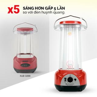 (SẴN HÀNG GIAO LIỀN) Đèn Sạc Tích Điện Đa Năng Honjianda HJD-322 36 Bóng LED, Thời Gian Sáng 30h, Tích Hợp Cổng Sạc USB