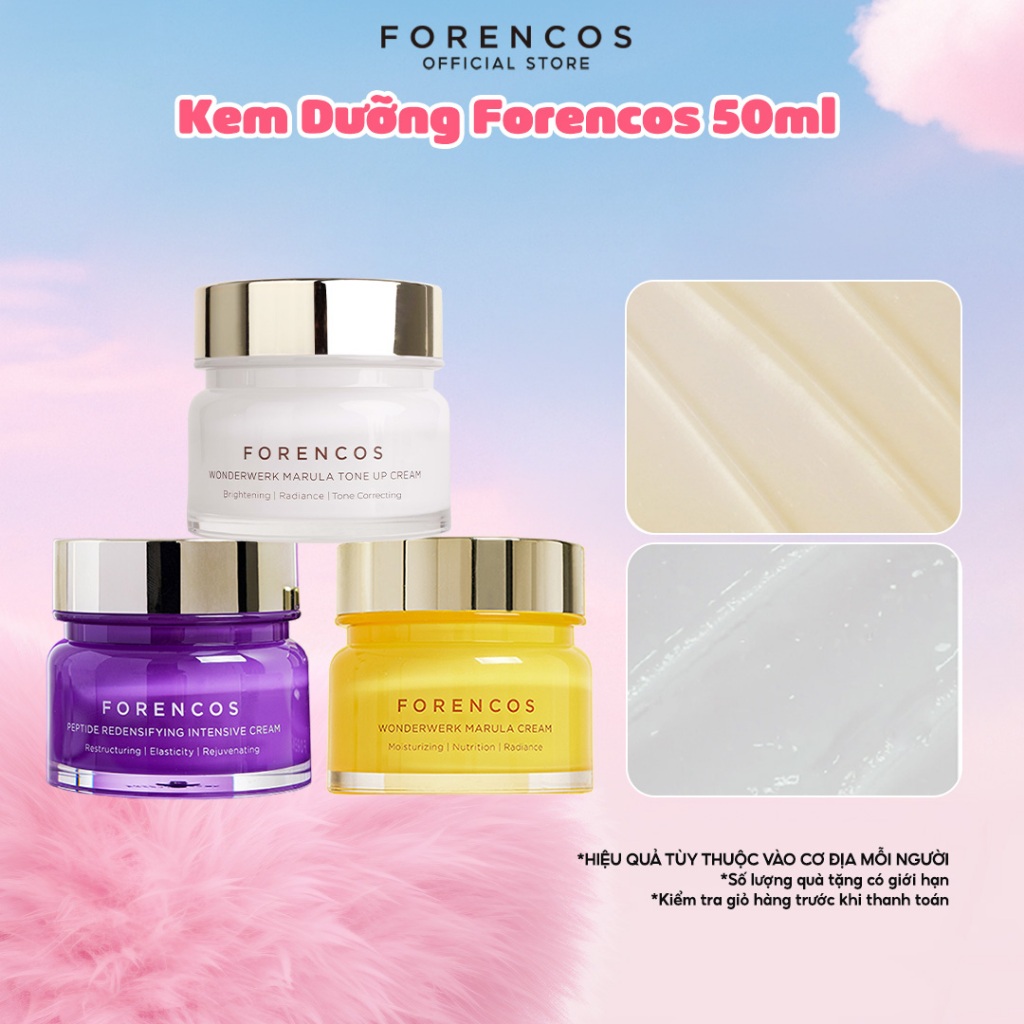 Kem Dưỡng Ẩm Trắng Da, Chống Lão Hoá, Căng Bóng Và Trẻ Hoá FORENCOS Ban Ngày Và Ban Đêm