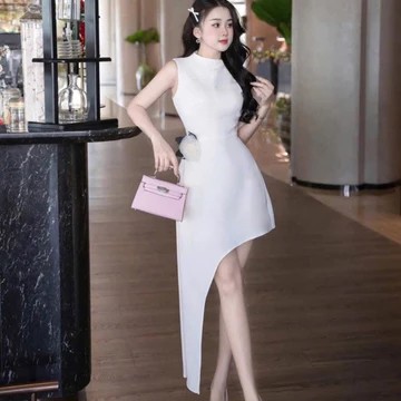 Đầm dự tiệc tà lệch chéo cực xinh lạ sexy sang trọng cho nữ đi chơi dự tiệc sang chảnh đầm sexy nữ đầm tết noel