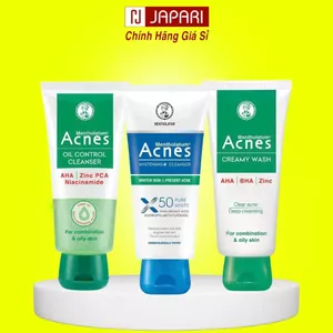Sữa Rửa Mặt Ngăn Ngừa Mụn Acnes 100g - Gel Rửa Mặt Dưỡng Ẩm, Dưỡng Sáng, Srm Kiềm Dầu - Japari