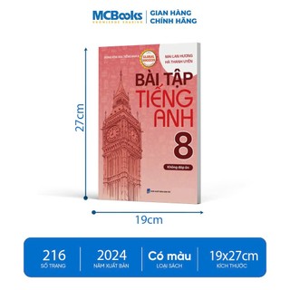 Sách - Bài Tập Tiếng Anh 8  (Theo Sgk Global Success) - Phân loại kèm đáp án/không đáp án - Mai Lan Hương