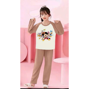 🌸 BỘ ĐỒ BÉ GÁI DÀI TAY – HÌNH CỰC ĐÁNG YÊU 🐱💕 DS284