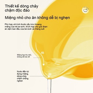 Youkebei Bát Ăn Dặm Cho Bé Bát Ăn Dặm Có Vòi Cho Bé Thiết kế trơn tru Chống Trượt, Không BPA, ,An Toàn Cho Bé 0-6M+